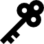 ไอคอน รูปกุญแจ backup ความสามารถ lockly digital door lock