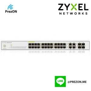 ZyXEL 24-port GbE L2 Nebula Cloud Managed Switch with 1YR Premium license part no.ZXL-NSW100-28