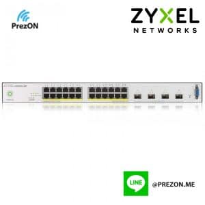 ZyXEL 24-port GbE L2 Nebula Cloud Managed PoE Switch with 10GbE Uplink with 1YR Premium license part no.ZXL-NSW200-28P