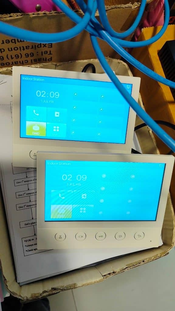 งานติดตั้งระบบอินเตอร์คอม