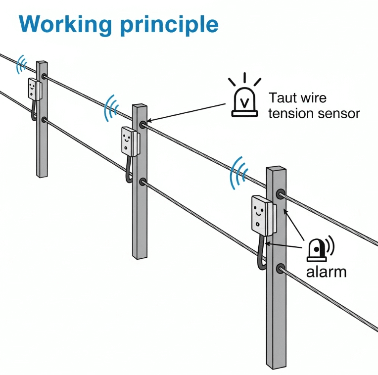 วิธีการทำงานรั้วแรงตึง