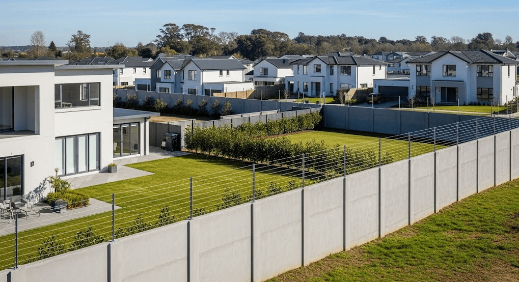 หมู่บ้านที่ใช้ระบบรั้วแรงตึง