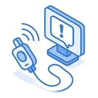 ไอคอนรูปเครื่องหมายตกใจหน้าจอแจ้งเตือน แสดงถึงการตอบสนองทันทีของระบบเรียกพยาบาล