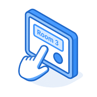 ไอคอนมือกดหน้าจอ แสดงถึงการออกแบบหน้าจอควบคุมแบบสัมผัสที่ใช้งานง่ายและทันสมัย