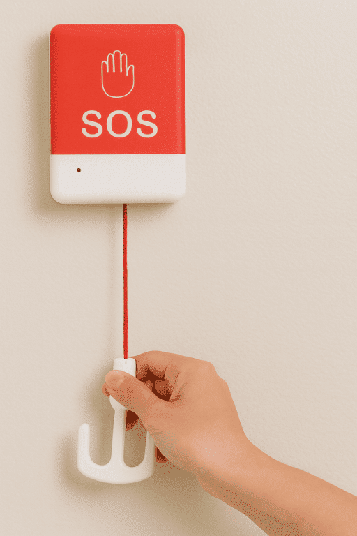 รูปสายดึง ระบบเรียกพยาบาลไร้สาย