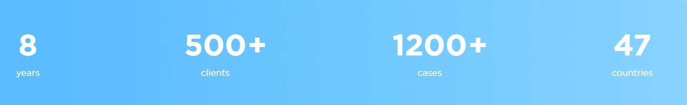 ตัวเลขจำนวนลูกค้า, เคส และประเทศที่ใช้งาน Blueiot ในระดับโลก