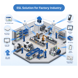 ระบบป้ายราคาอิเล็กทรอนิกส์ (ESL) สำหรับโรงงาน