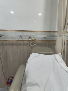 อุปกรณ์ Nursing Call ข้างเตียงผู้ป่วย แผนกฉุกเฉิน โรงพยาบาลไทยนครินทร์