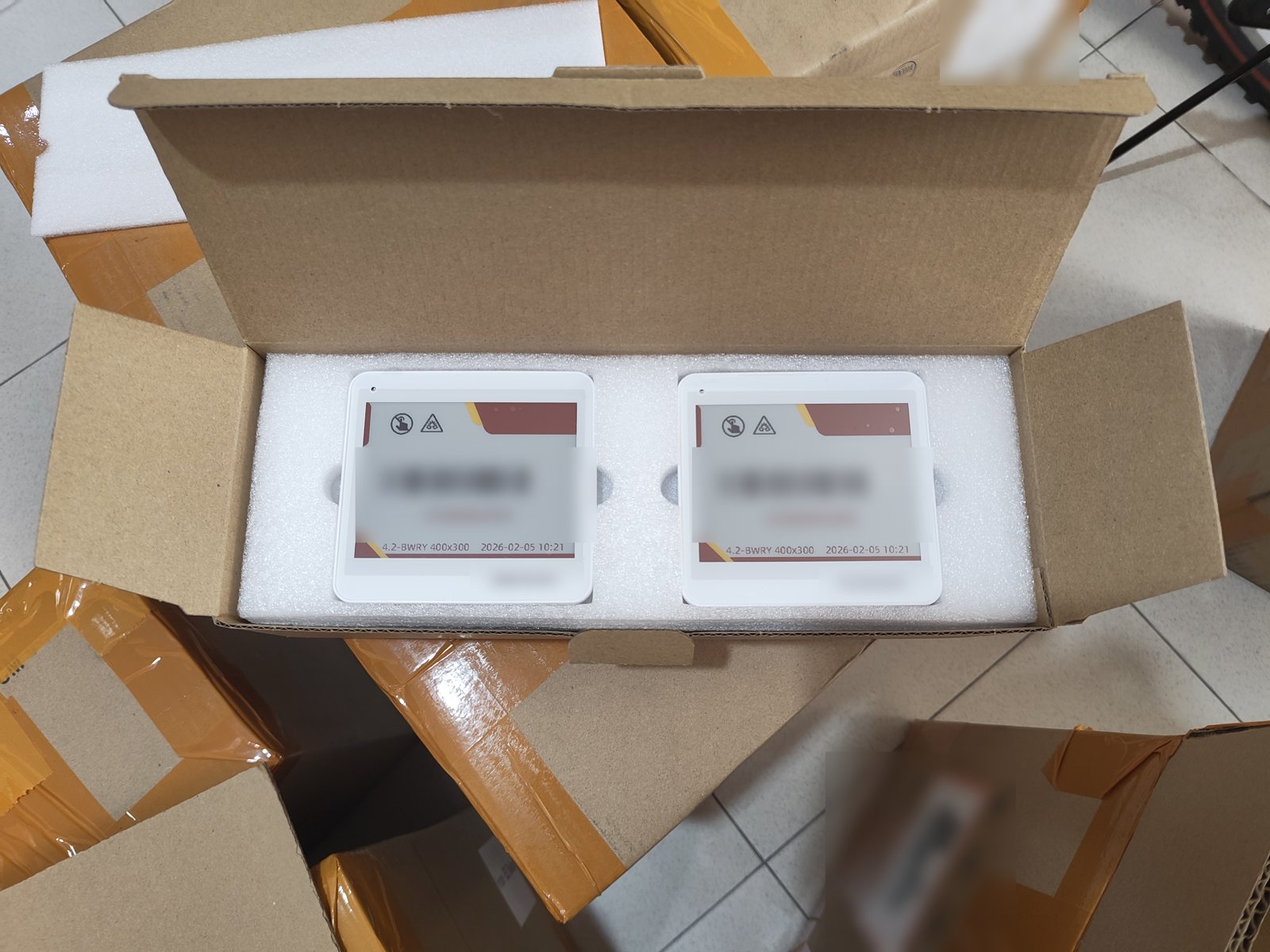 ป้าย ESL 4.2 นิ้ว 4 สี ในกล่องพร้อมส่งมอบ