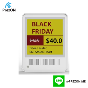 ป้ายราคาอิเล็กทรอนิกส์รุ่น MTag15Q 1.54 นิ้ว - Prezon ESL